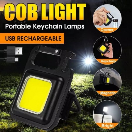 Mini Rechargeable COB Light With 1 Hour Backup With Charger Cable