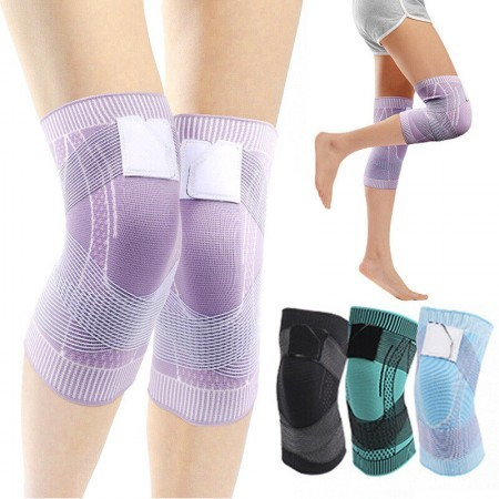 (২ পায়ের ২ পিস ) Knee Pain Reducer Brace For Walk Run Knee Compression