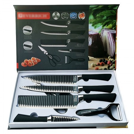 Premium Kitchen Knife Set 6 Pcs Knife 1 Set (কুরবানি ঈদে মাংস ও সবজি কাটার সমাধান)