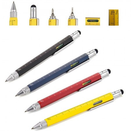 (Pen 2 pis Combo ) Ballpoint Pen 7 in1 Multi-function with Modern Handheld Tool