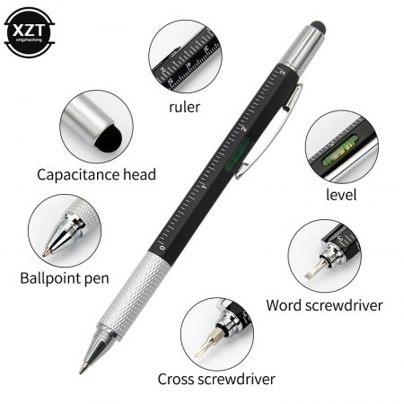 Ballpoint Pen 7 in1 Multifunction with Modern Handheld Tool