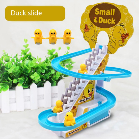 (3 pis duck) Duck Slide Musical Toy Set