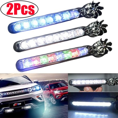 2 Pis Multicolor Wind Energy Car Daytime Running Lights