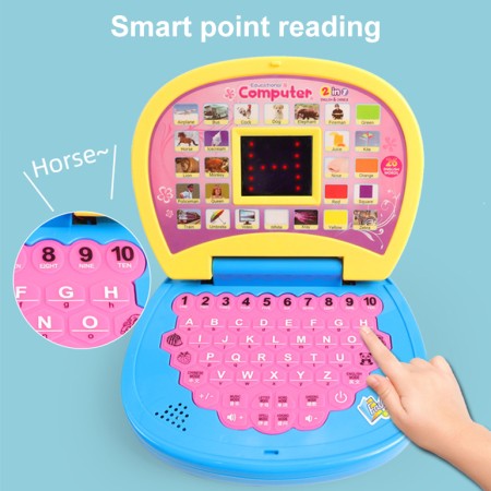 Educational Toys- Kids Learning Mini Laptop Toy with LED Display and Music