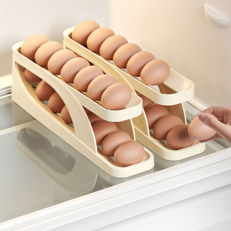 2 Pcs Double-Layer Egg Dispenser