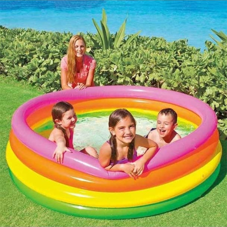Inflatable Swimming Pool Round 66 inchx18 inch